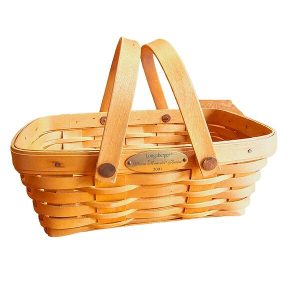 Longaberger Basket 2001 Woven Memories Basket - Picture 1 of 10